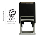 Baby's Rattle Square Stamp