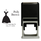 Little Black Dress Square Stamp