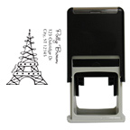 Eiffel Tower Square Stamp