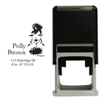 Shoe Girl Square Stamp