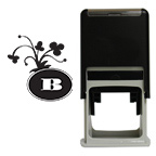 Clover Monogram Round Stamp