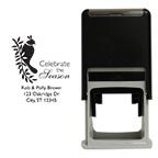 Holiday Bird Square Stamp