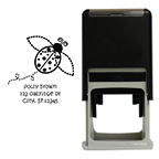 Ladybug Square Stamp