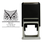 Owl Square Stamp