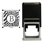 Zebra Square Stamp