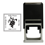Vino Square Stamp