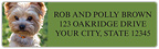 Yorkshire Terrier Address Labels
